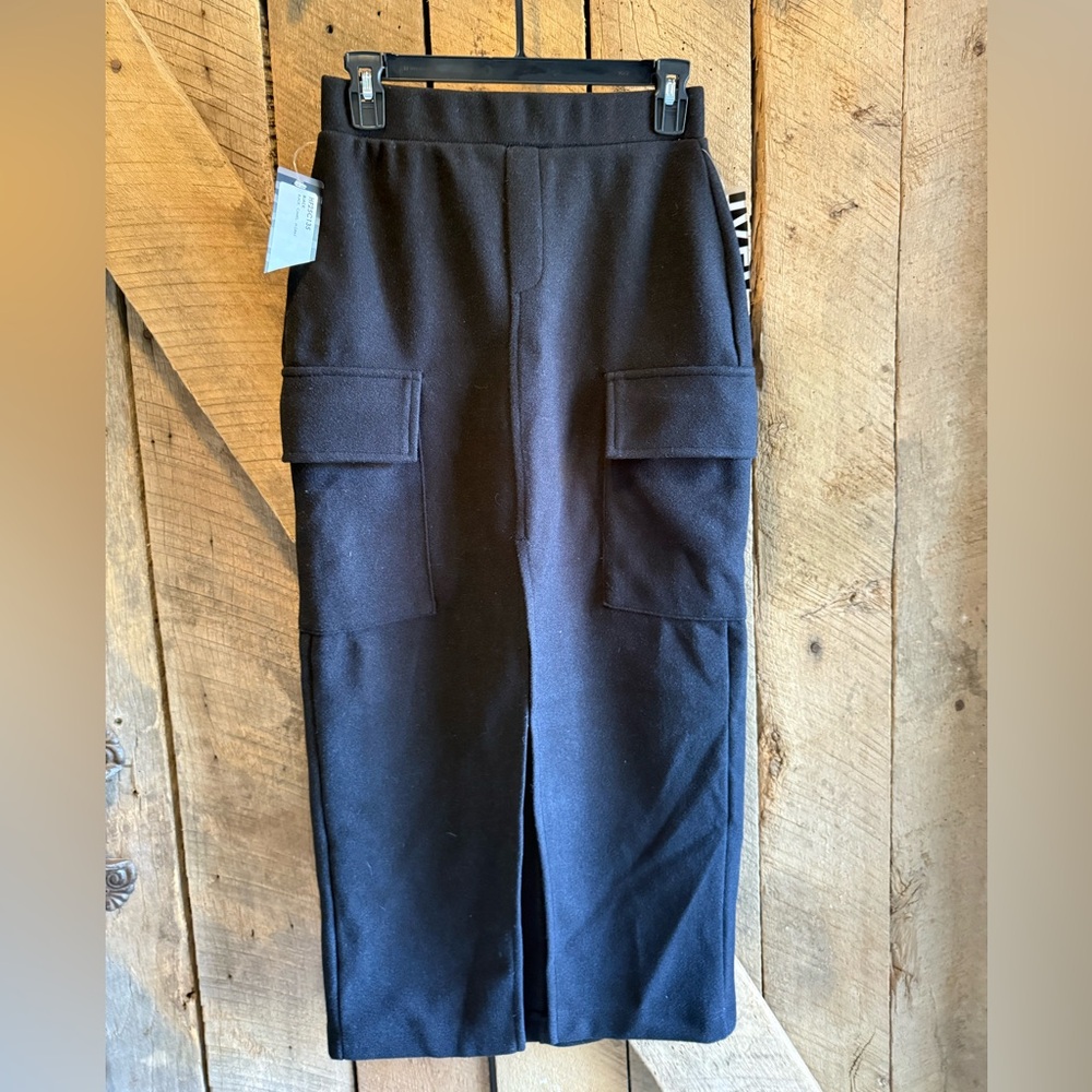 HYFVE Black Midi Skirt
